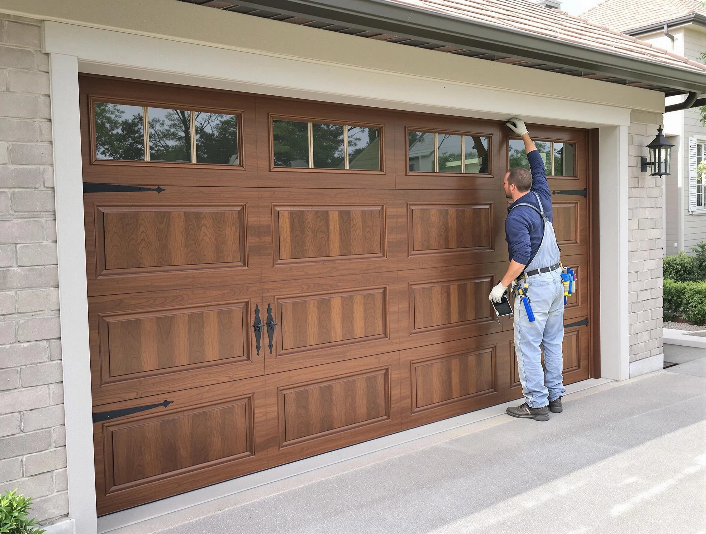 Custom garage door showcase by Portland Garage Door Repair in Portland