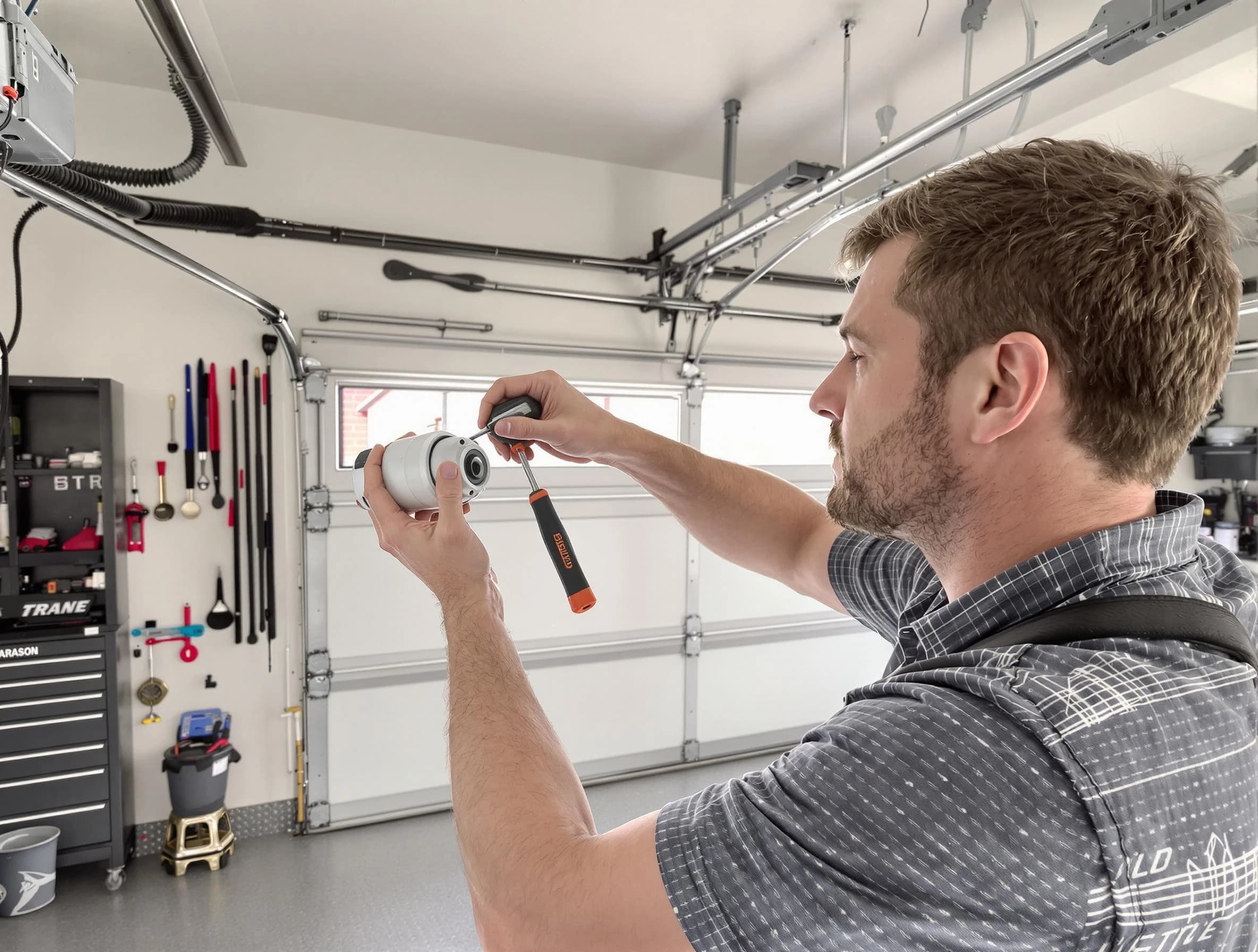 Garage door opener repair service by Portland Garage Door Repair in Portland