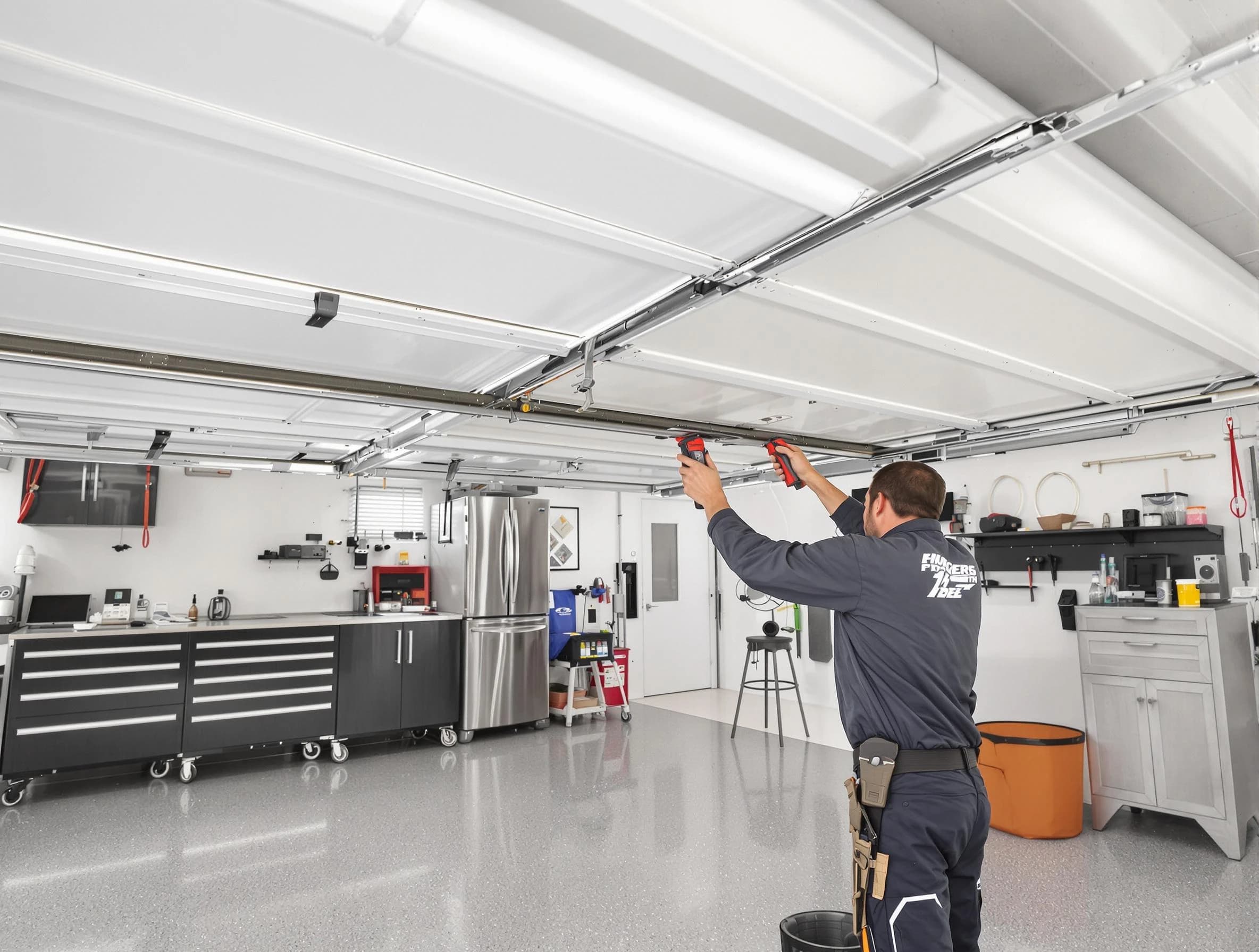 Overhead garage door repair service by Portland Garage Door Repair in Portland