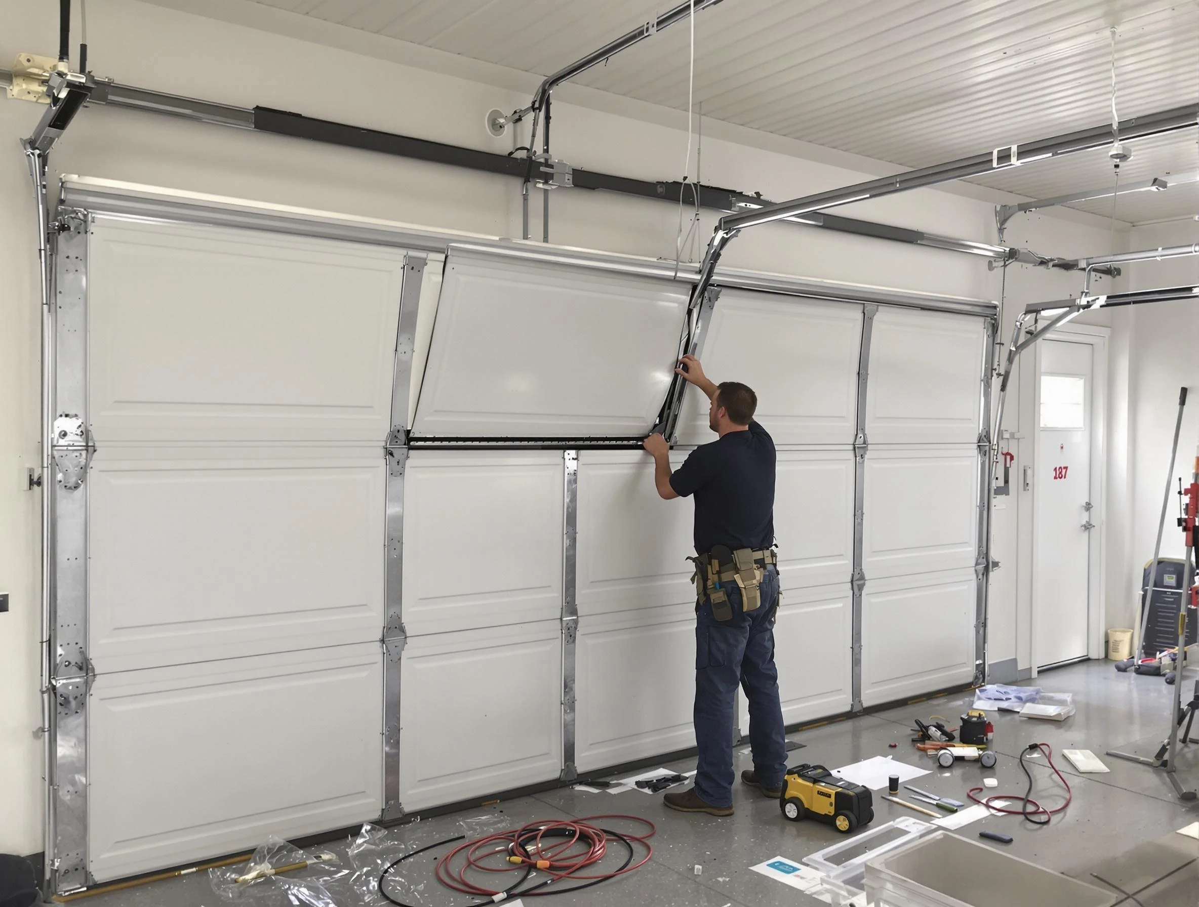 Garage Door Section Replacement in Portland